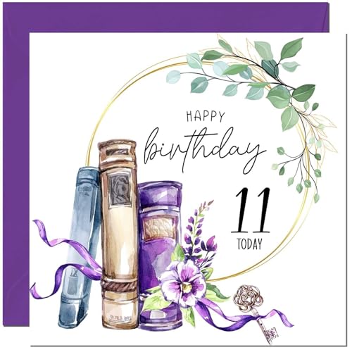 Birthday Card for women Floral Watercolour Book Beautiful