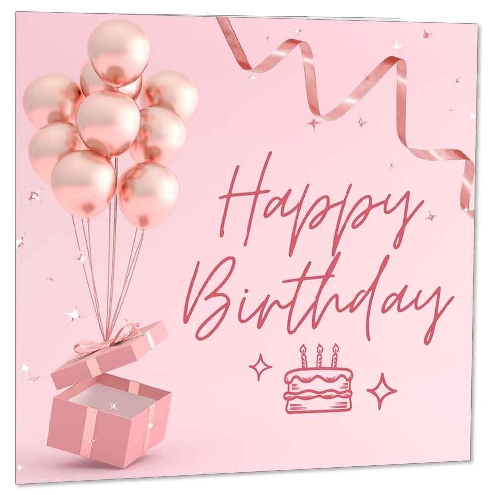 Happy Birthday Card for mum sister daughter Aunt grandma niece 145 x 145mm