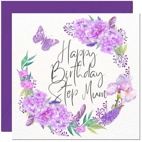 Birthday Card Womens Butterfly Beautiful Floral
