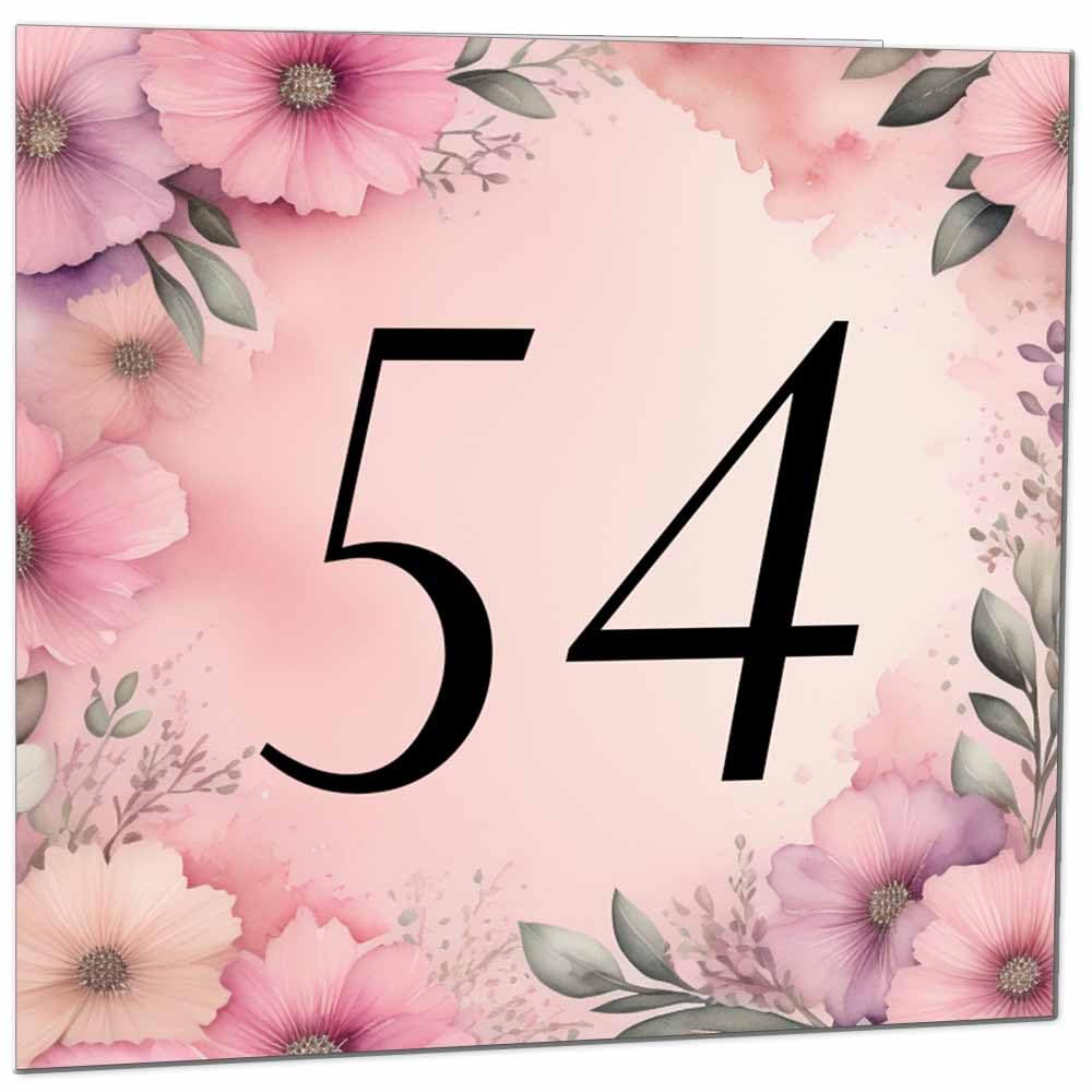Birthday Card for Women Men - Pink Floral Birthday Cards for 39 year old woman thirty Nine, thirty ninth Ladies Mum Aunt Sister Niece Daughter