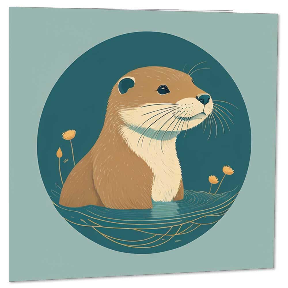 Otter Greeting Cards 145 x 145mm