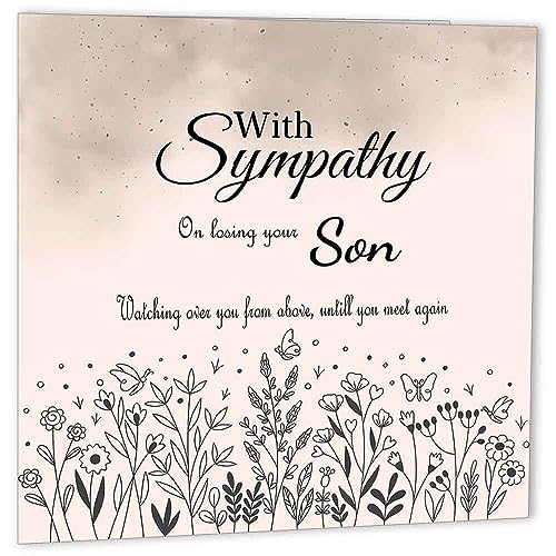 Sympathy Card - Son Condolences - Sorry for your Loss Card Bereavement