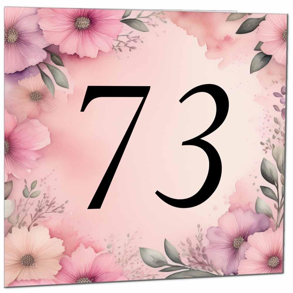 Birthday Card for Women Men - Pink Floral Birthday Cards for 39 year old woman thirty Nine, thirty ninth Ladies Mum Aunt Sister Niece Daughter