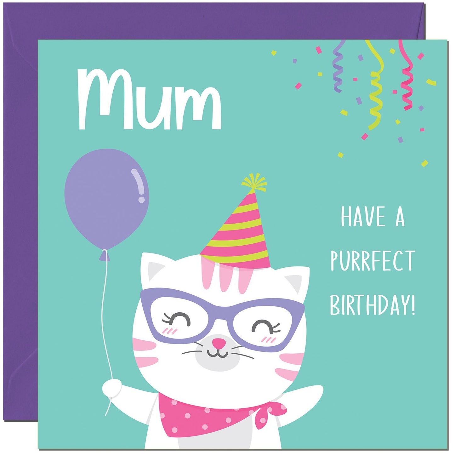 Purrfect Birthday - Kitty Cute Cat