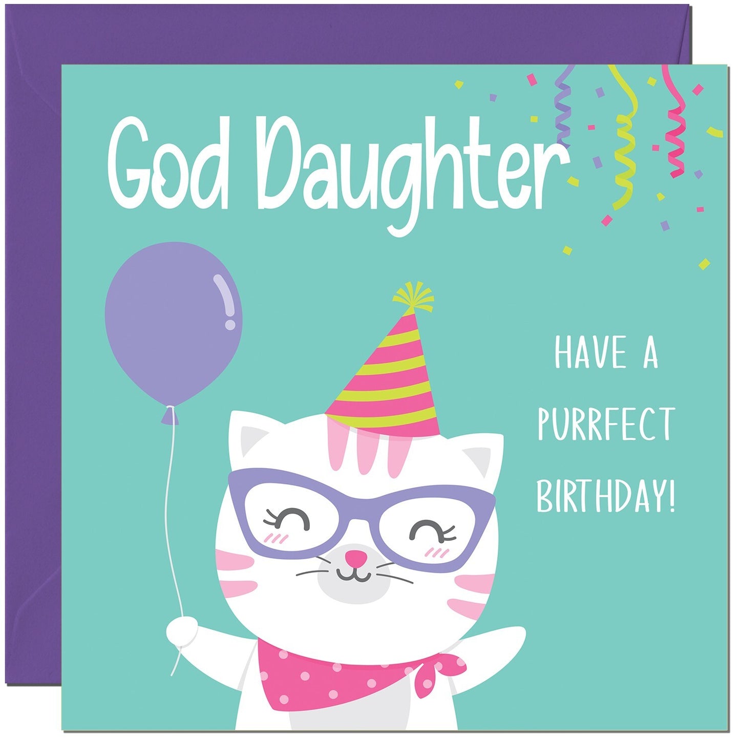 Purrfect Birthday - Kitty Cute Cat