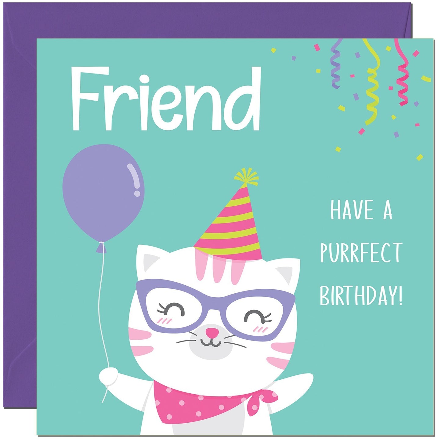 Purrfect Birthday - Kitty Cute Cat