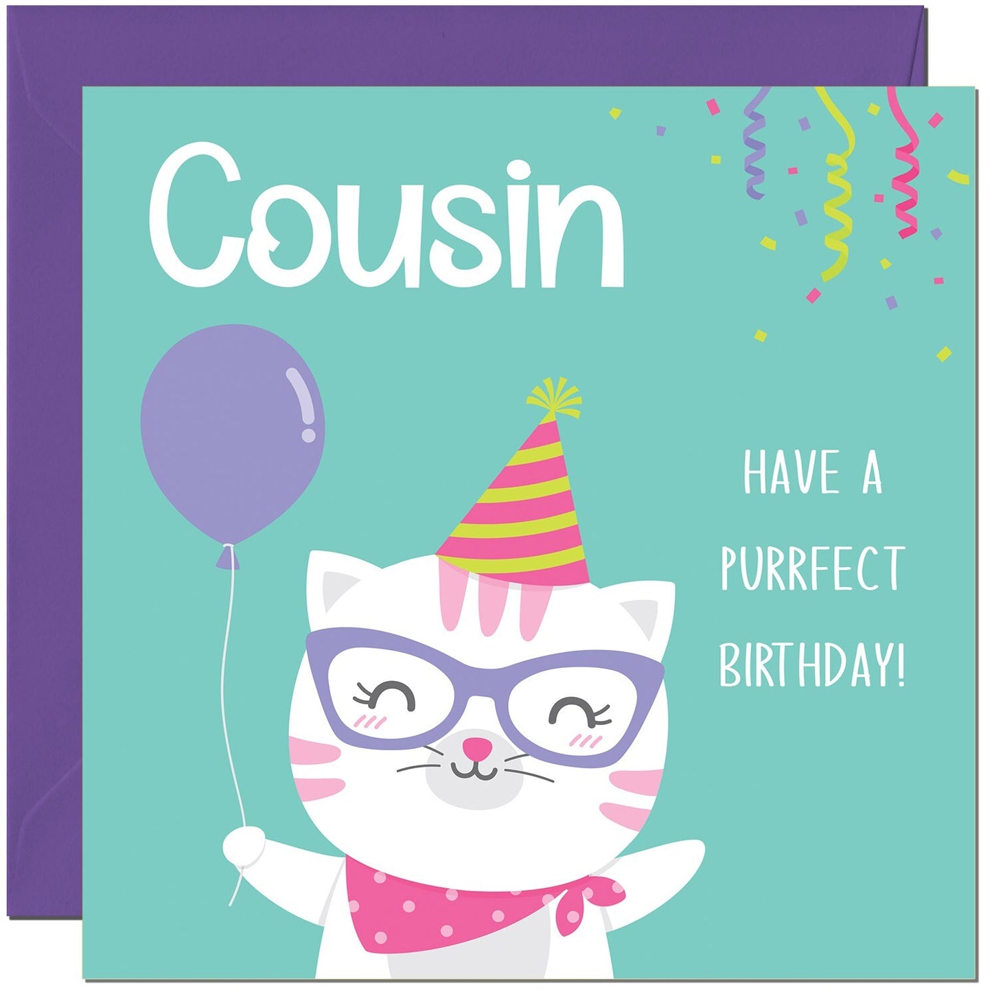 Purrfect Birthday - Kitty Cute Cat