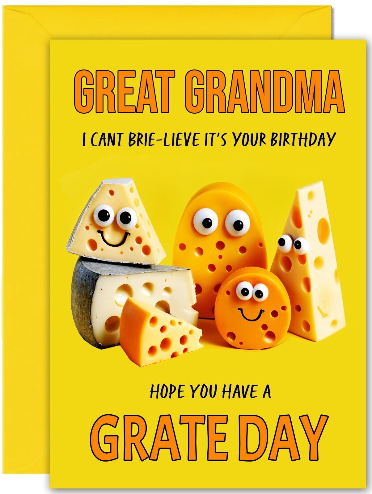 Cheesy Birthday Card - Large A5 Size - Cheese Funny