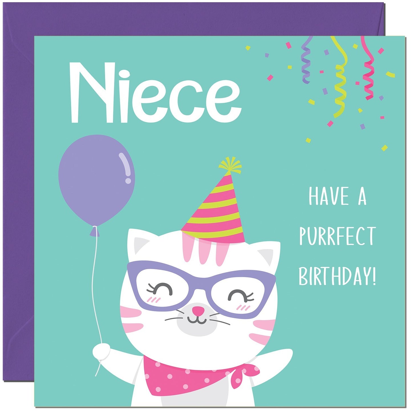Purrfect Birthday - Kitty Cute Cat