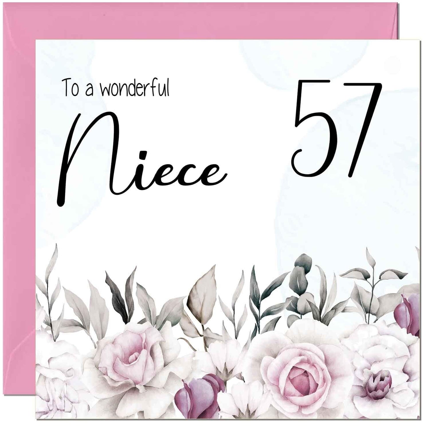 Niece's Birthday Card for Niece Floral Elegant
