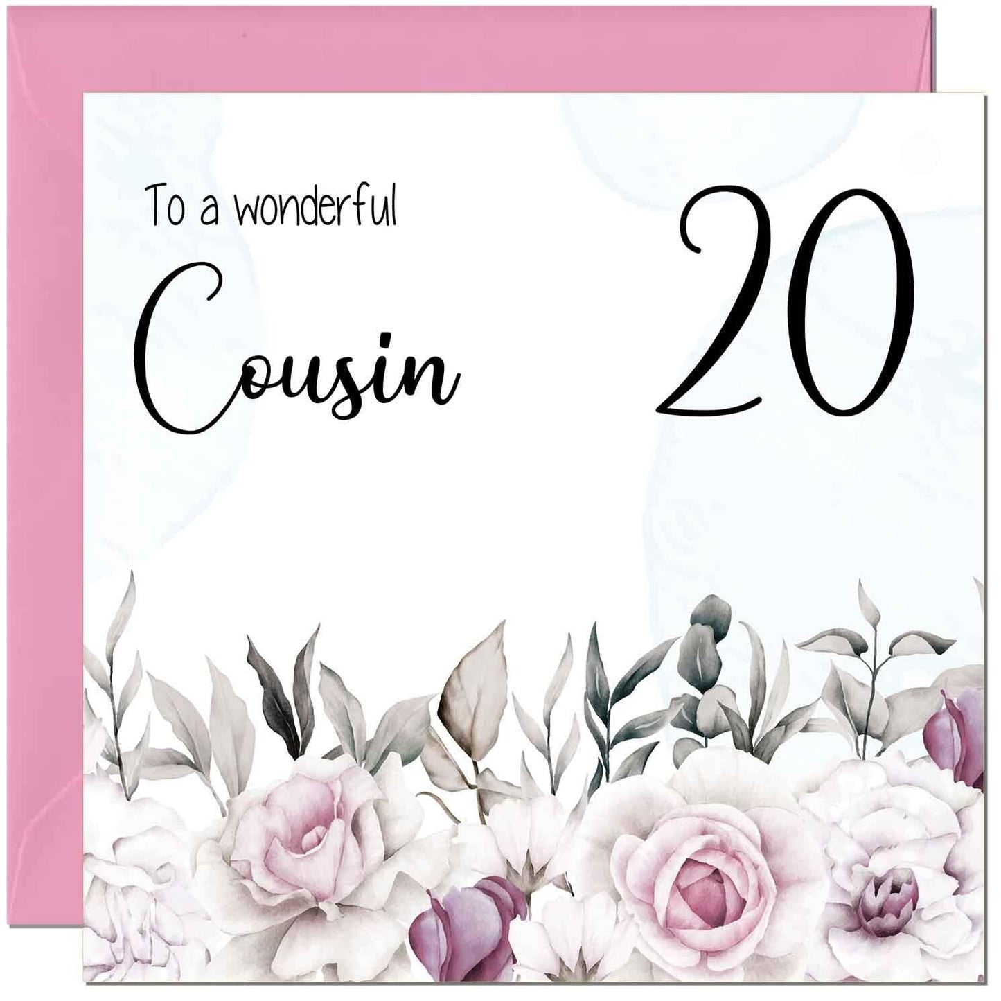 Cousin Birthday Card Floral Elegant Best Cousin's