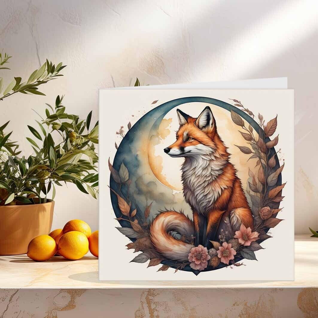 Fox Greeting Card 145 x 145mm