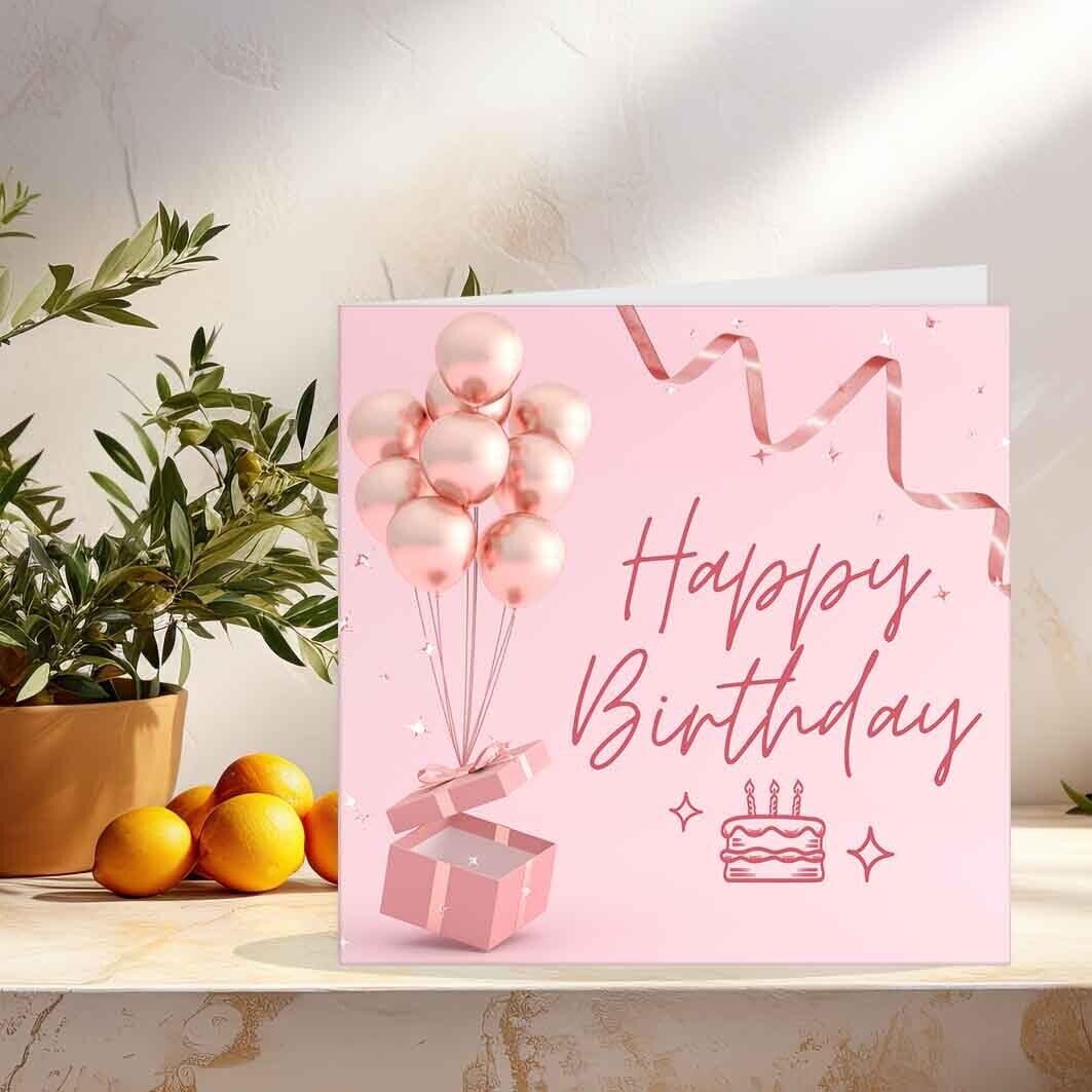 Happy Birthday Card for mum sister daughter Aunt grandma niece 145 x 145mm