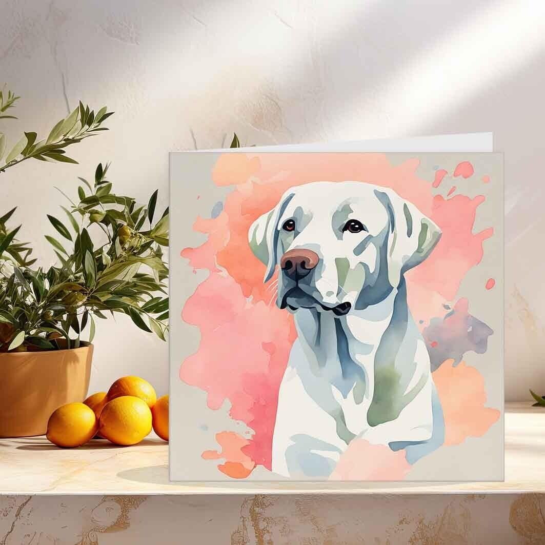 Labrador Dog Greeting Cards Labrador Birthday Card - 145mm x 145mm