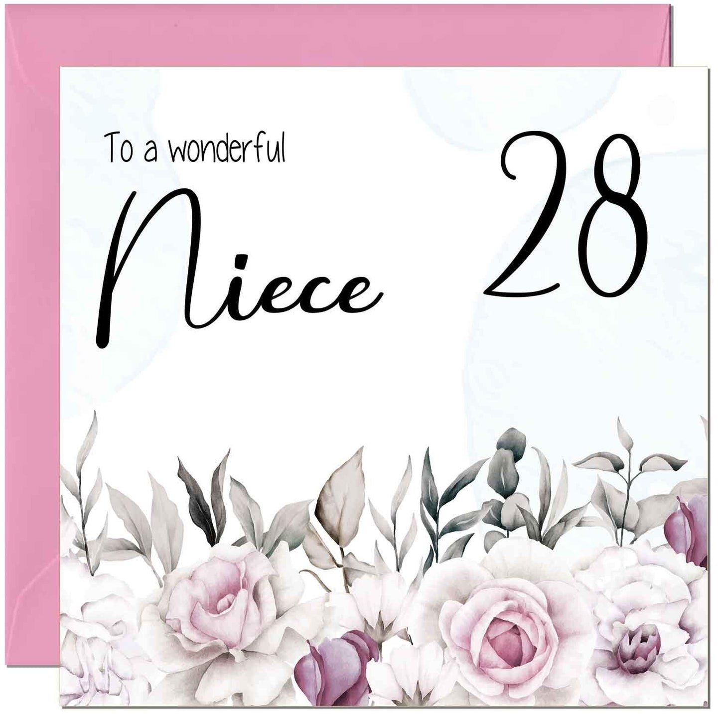 Niece's Birthday Card for Niece Floral Elegant