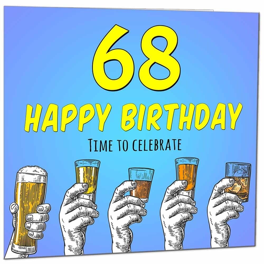 Birthday Card for Men Him Beer Drinks Men's
