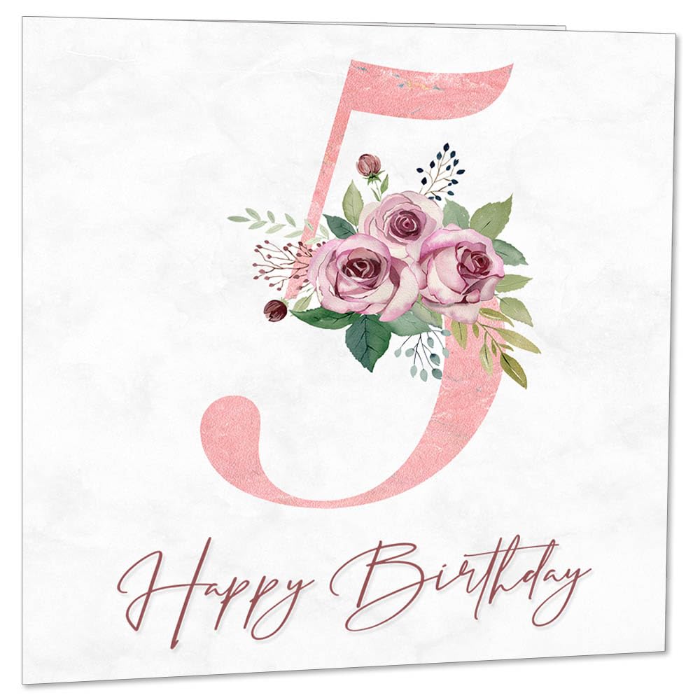 Birthday Card for Women - Floral Birthday Cards for Ladies Mum Aunt Sister Nan Friend Daughter