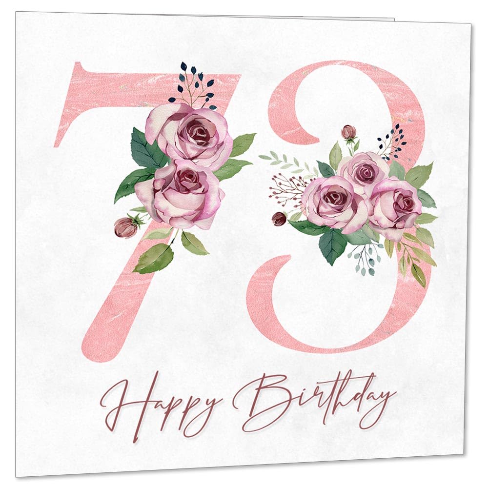 Birthday Card for Women - Floral Birthday Cards for Ladies Mum Aunt Sister Nan Friend Daughter