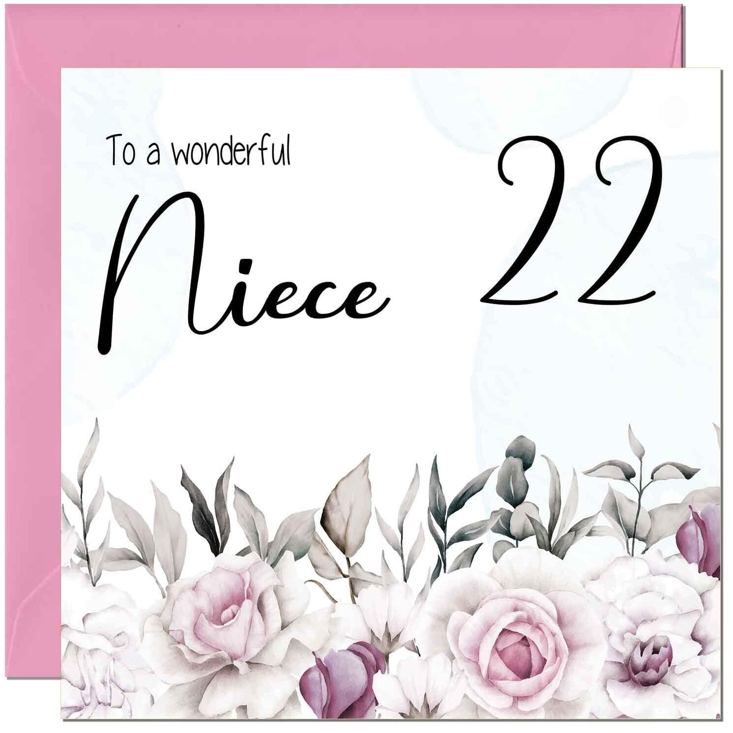 Niece's Birthday Card for Niece Floral Elegant
