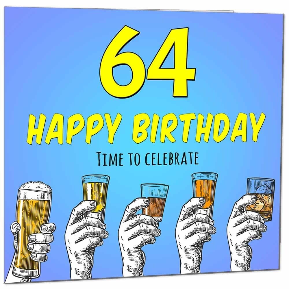 Birthday Card for Men Him Beer Drinks Men's