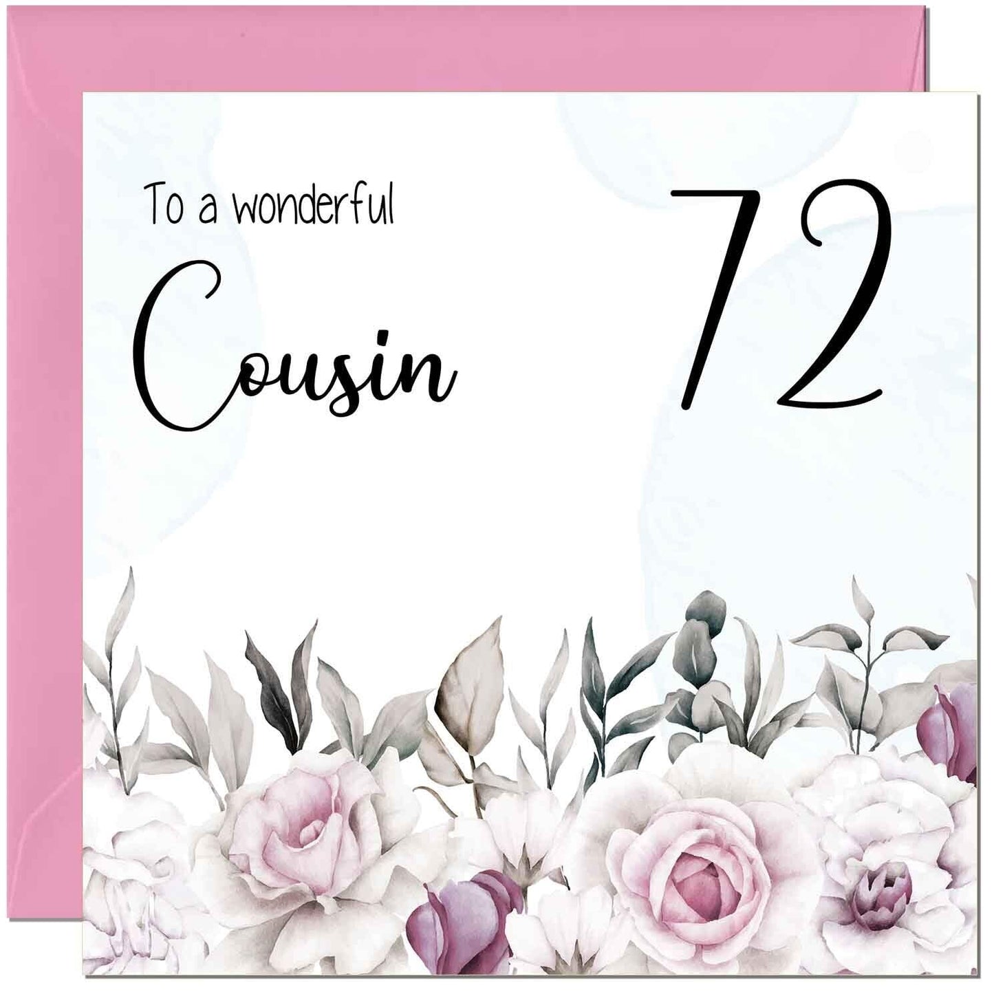 Cousin Birthday Card Floral Elegant Best Cousin's