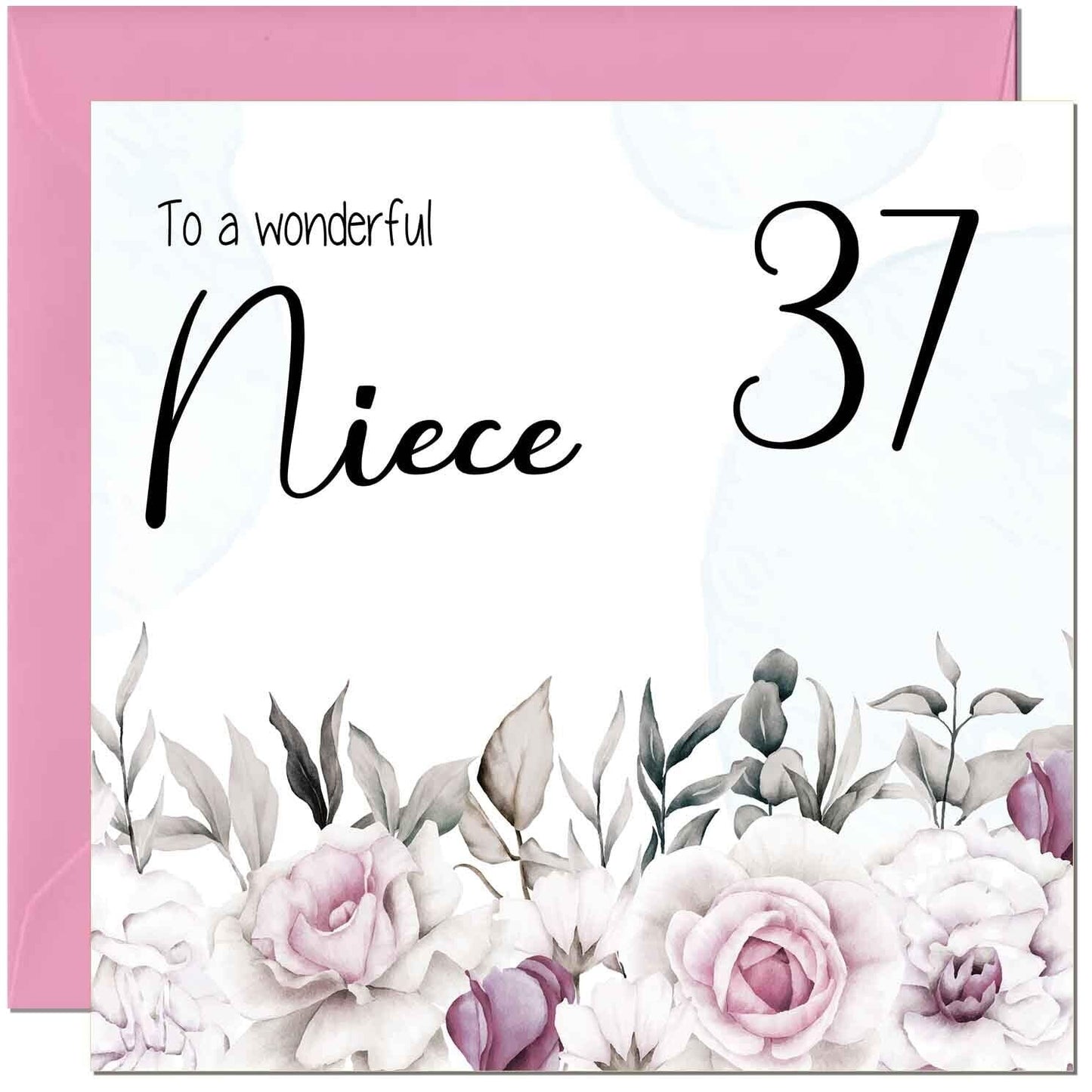 Niece's Birthday Card for Niece Floral Elegant