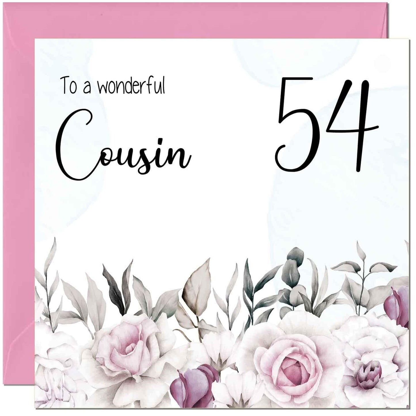 Cousin Birthday Card Floral Elegant Best Cousin's
