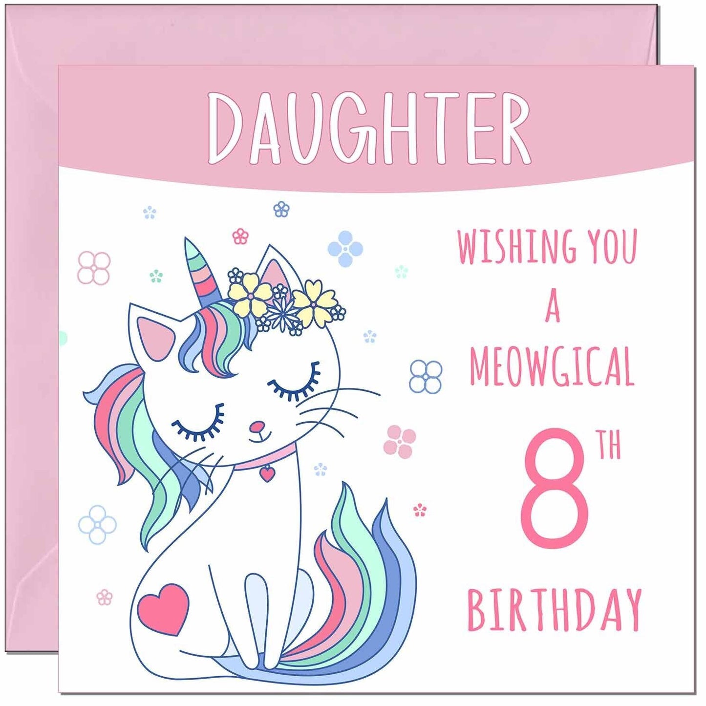 Daughter Birthday Card - Meowgical Funny Cat