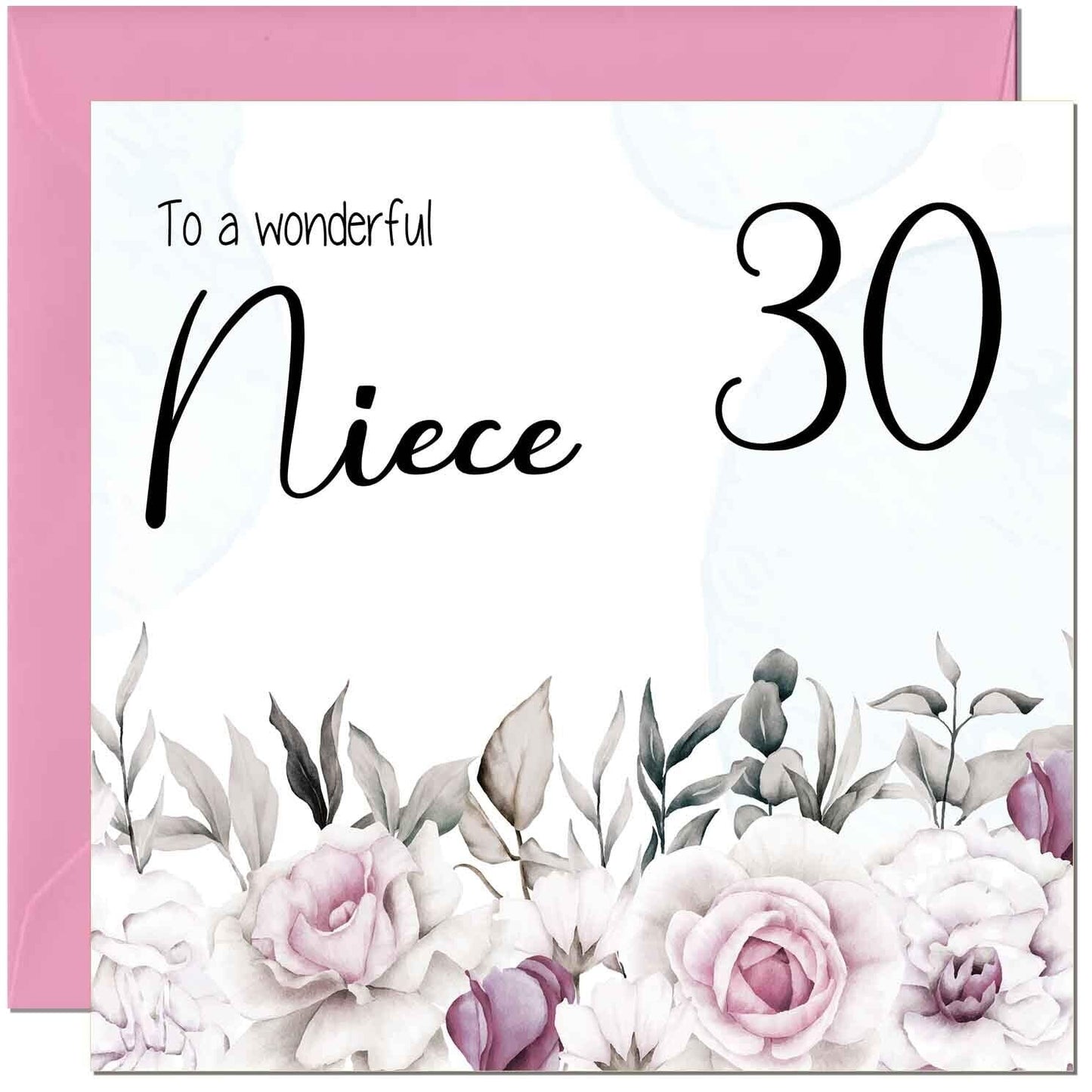 Niece's Birthday Card for Niece Floral Elegant