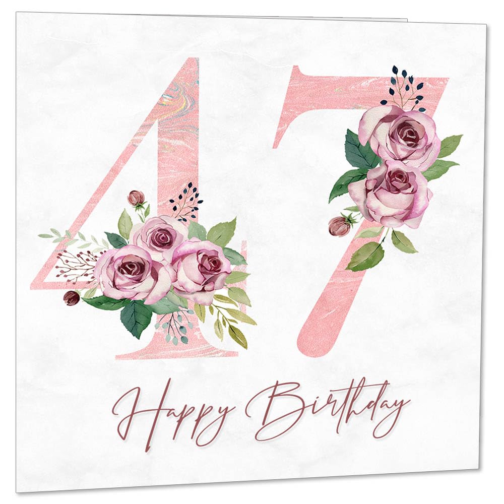 Birthday Card for Women - Floral Birthday Cards for Ladies Mum Aunt Sister Nan Friend Daughter