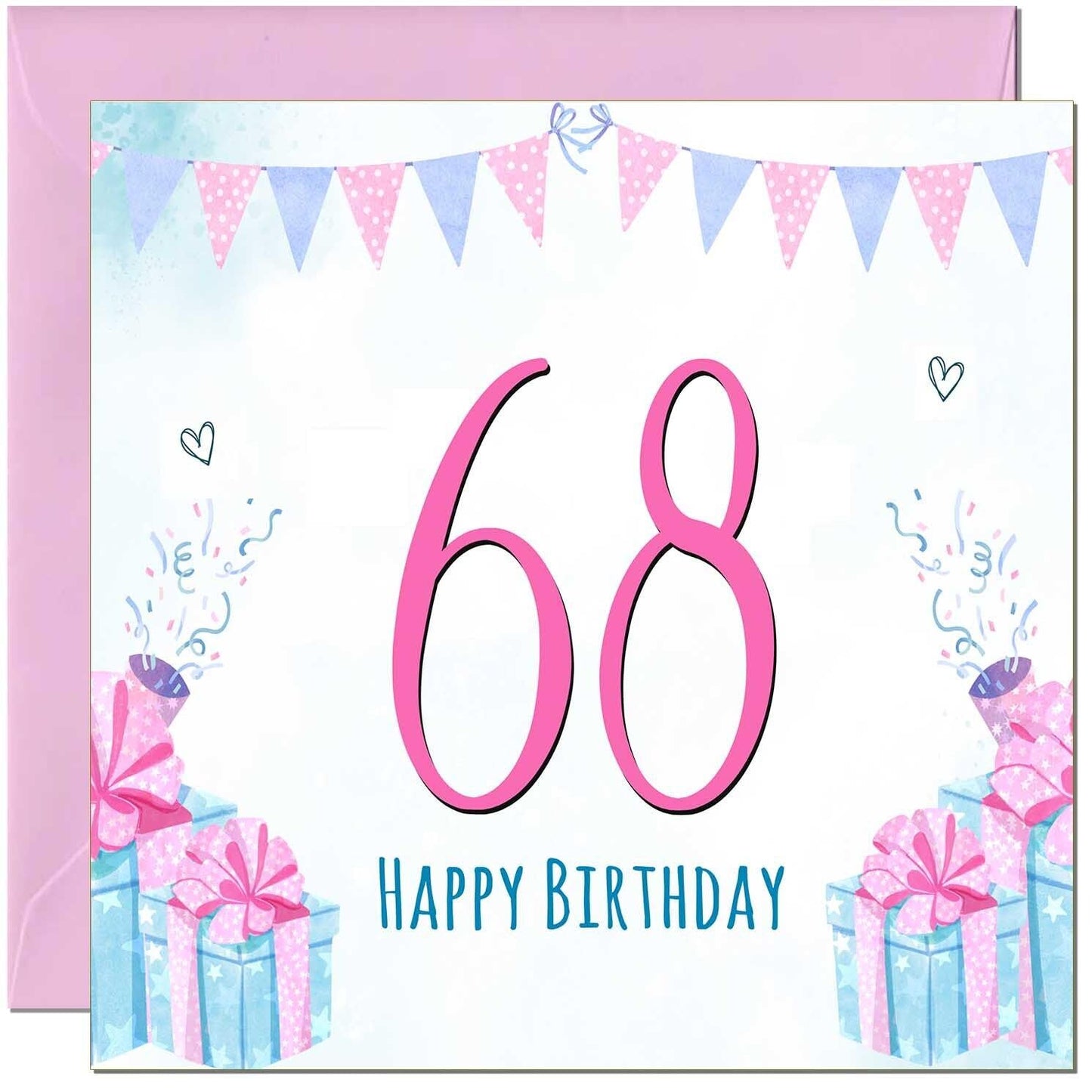 Womens Birthday Card for Ladies Shabby Chic