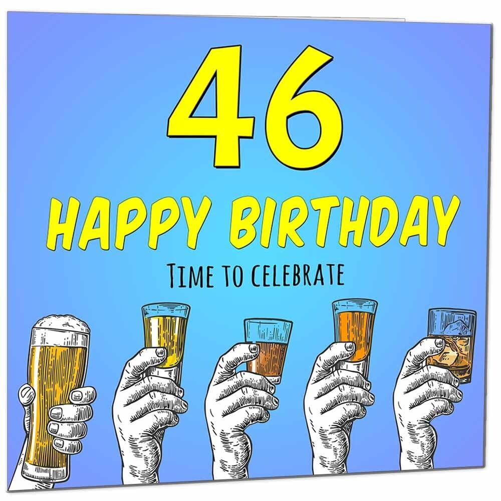 Birthday Card for Men Him Beer Drinks Men's