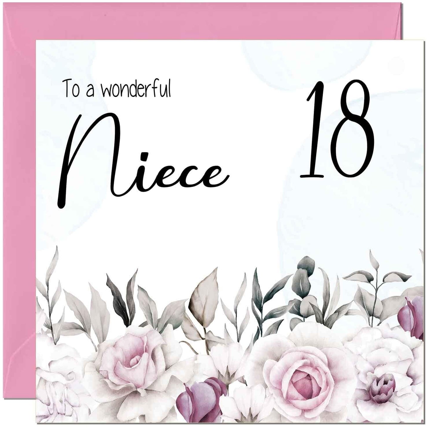 Niece's Birthday Card for Niece Floral Elegant