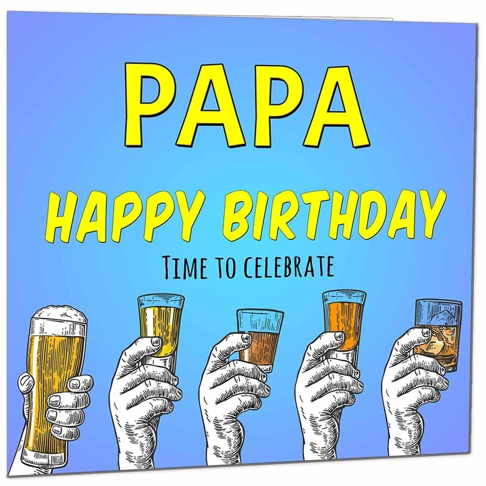 Birthday Card for Men Him Beer Drinks Men's