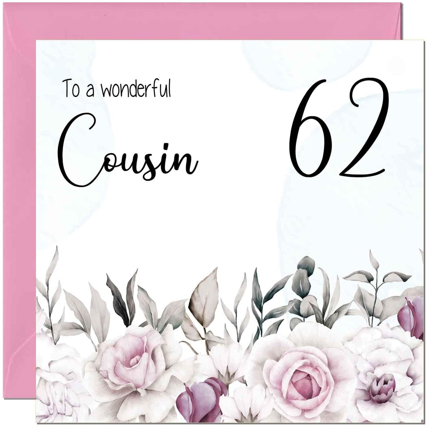 Cousin Birthday Card Floral Elegant Best Cousin's