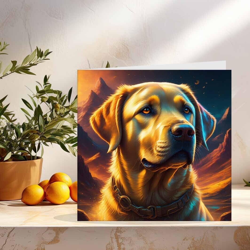 Labrador Dog Greeting Birthday Cards 145 x 145mm