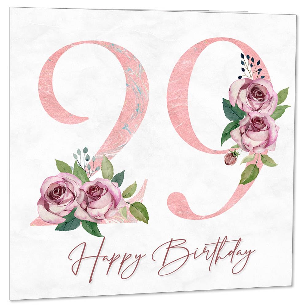 Birthday Card for Women - Floral Birthday Cards for Ladies Mum Aunt Sister Nan Friend Daughter
