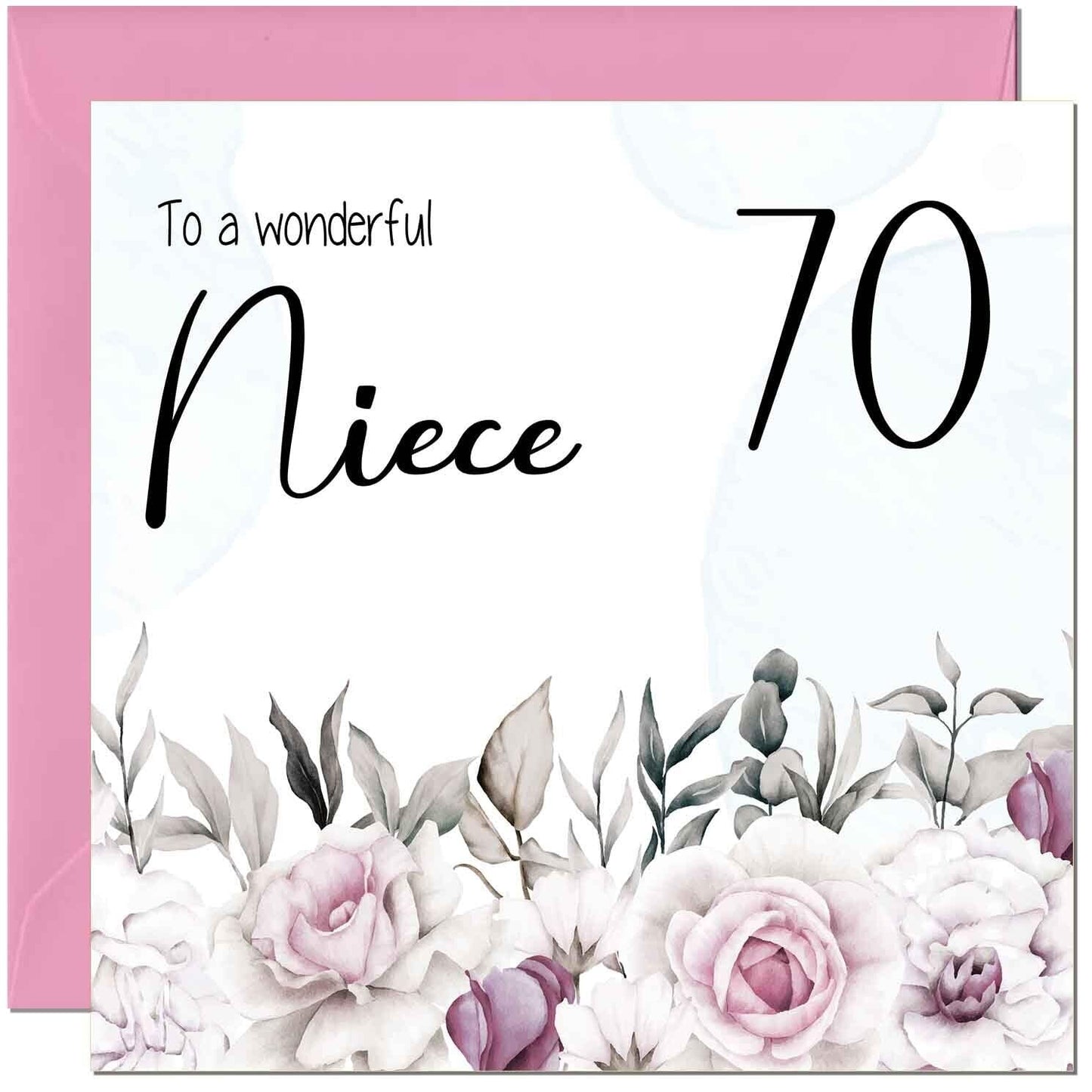 Niece's Birthday Card for Niece Floral Elegant