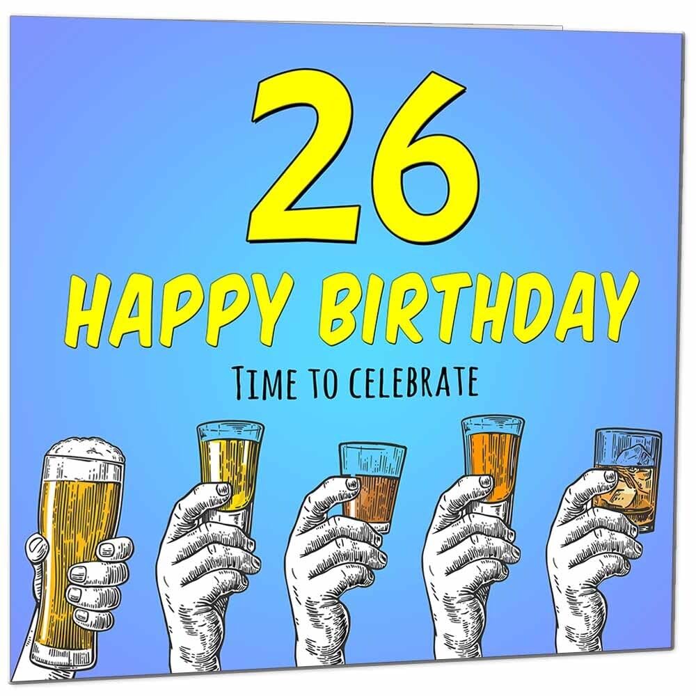 Birthday Card for Men Him Beer Drinks Men's