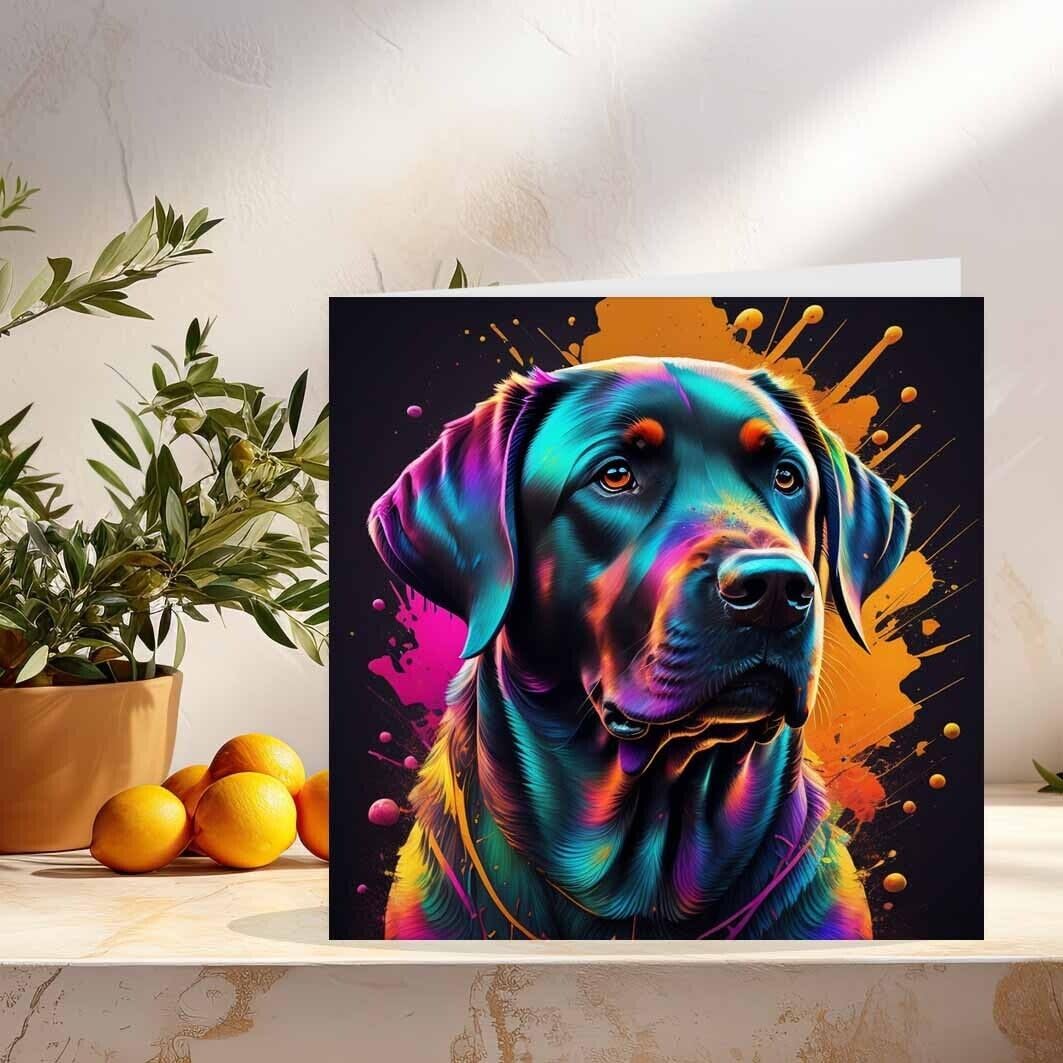 Labrador Dog Greeting Card 145 x 145mm Labrador Birthday Card