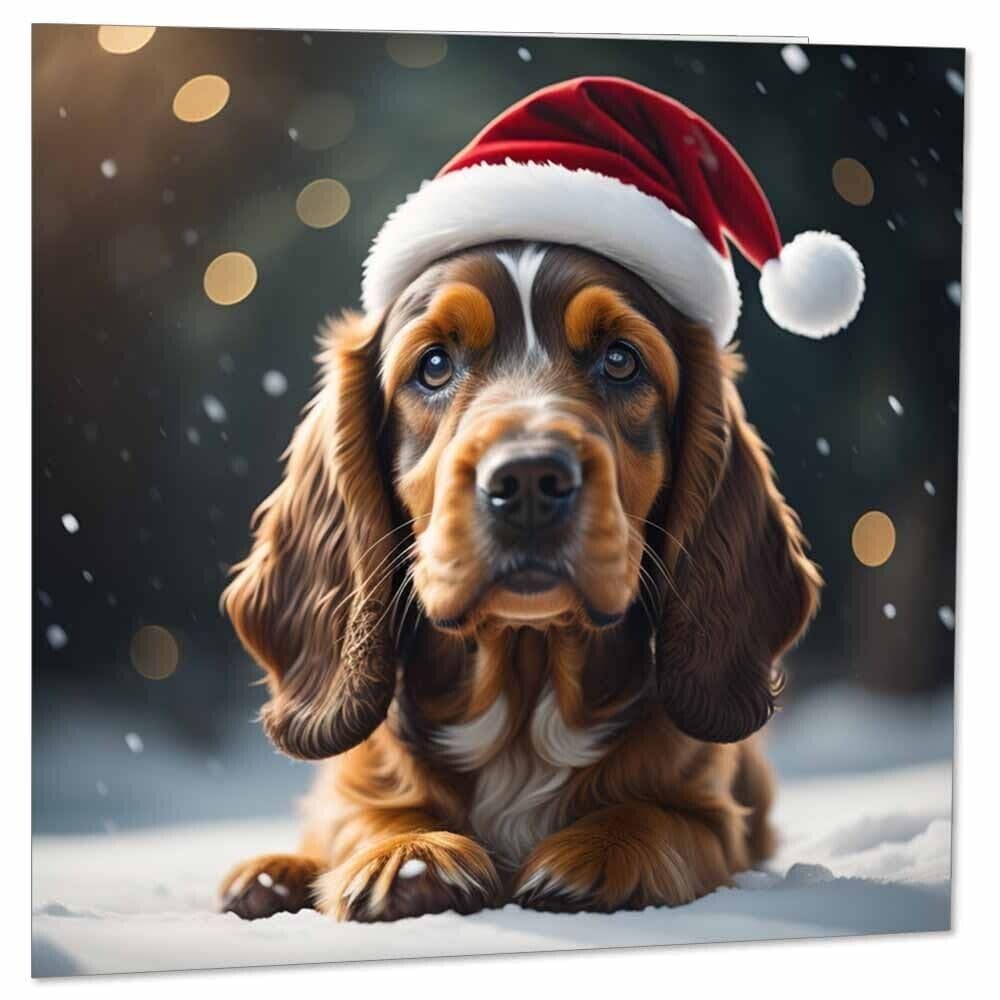 Cocker Spaniel Christmas Card - Festive Xmas Cards 145 x 145mm