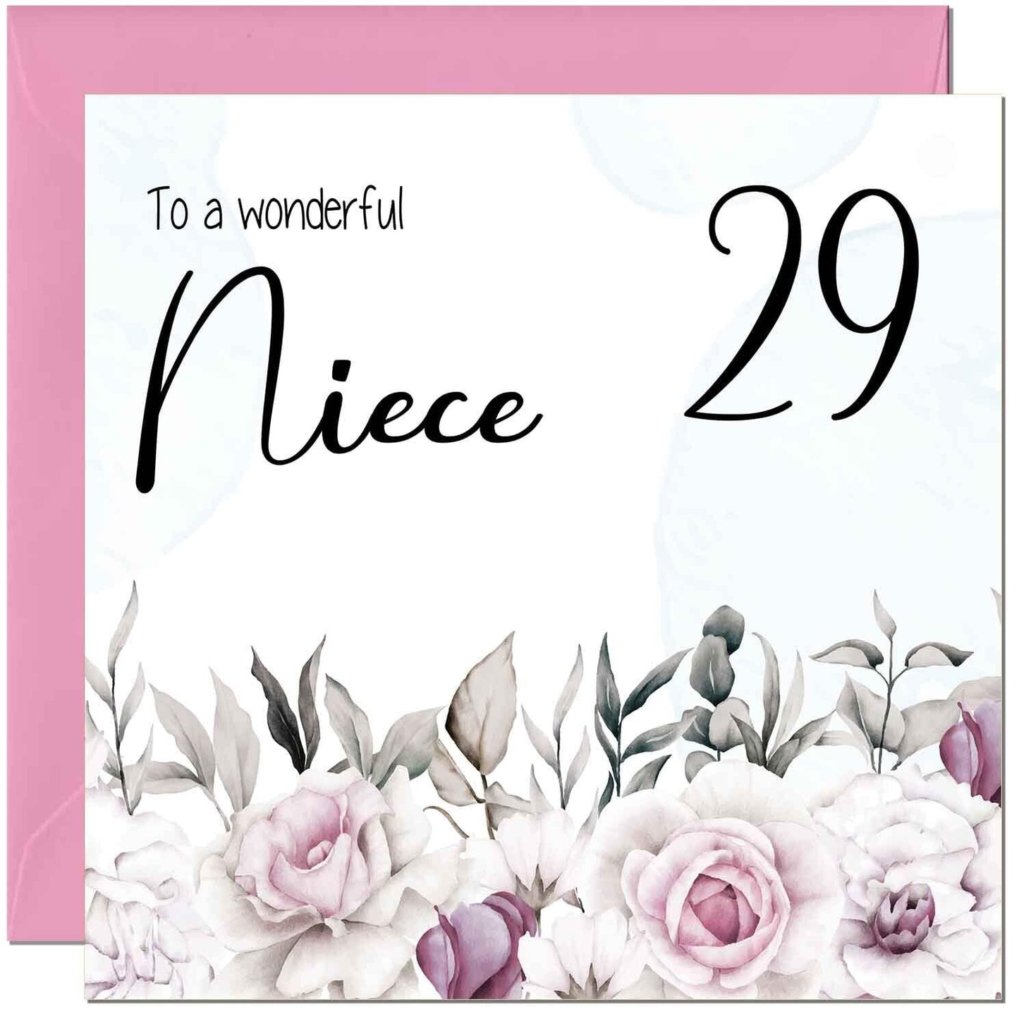 Niece's Birthday Card for Niece Floral Elegant