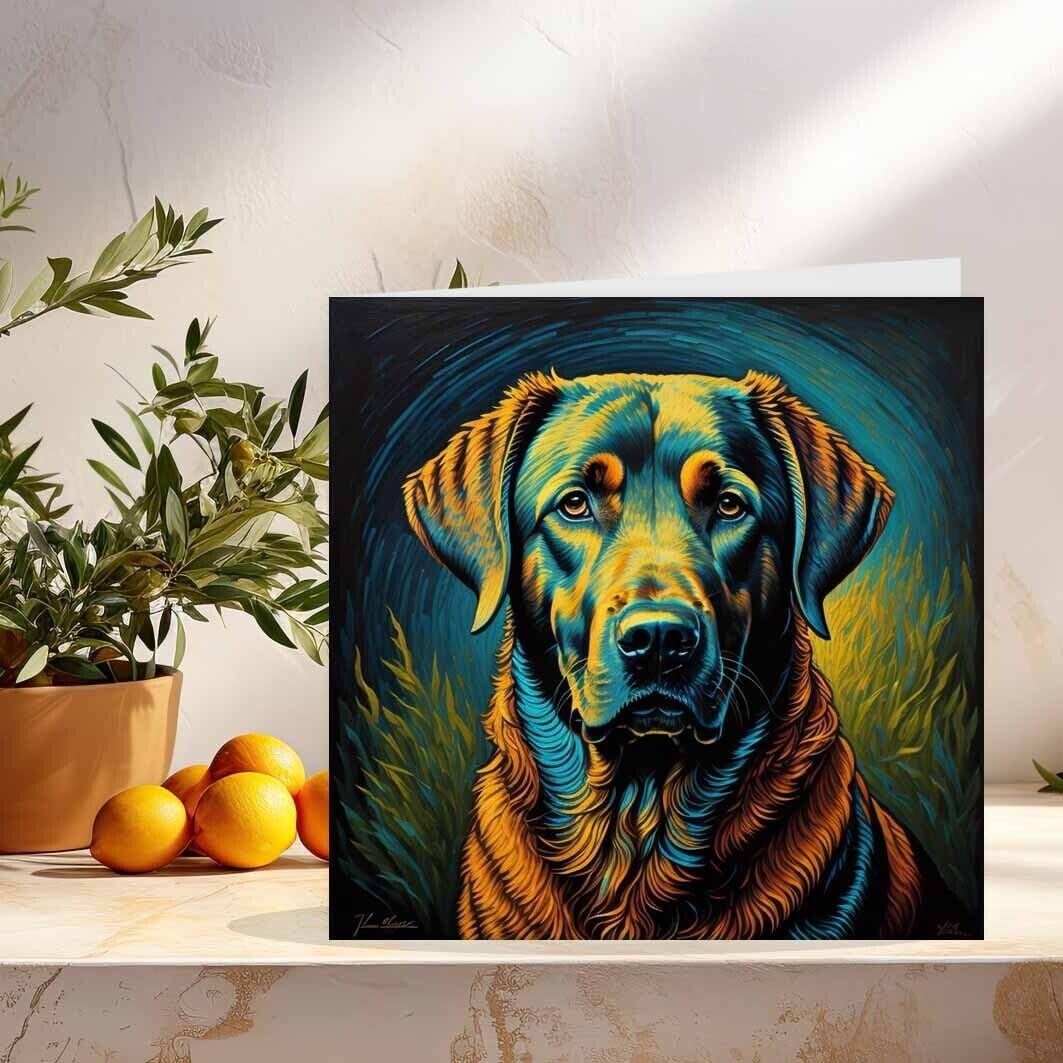Labrador Dog Greeting Card - Labrador Birthday Card 145mm x 145mm