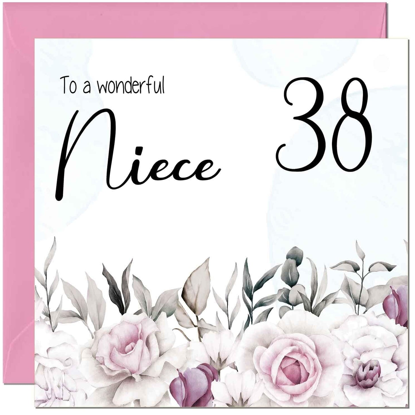 Niece's Birthday Card for Niece Floral Elegant