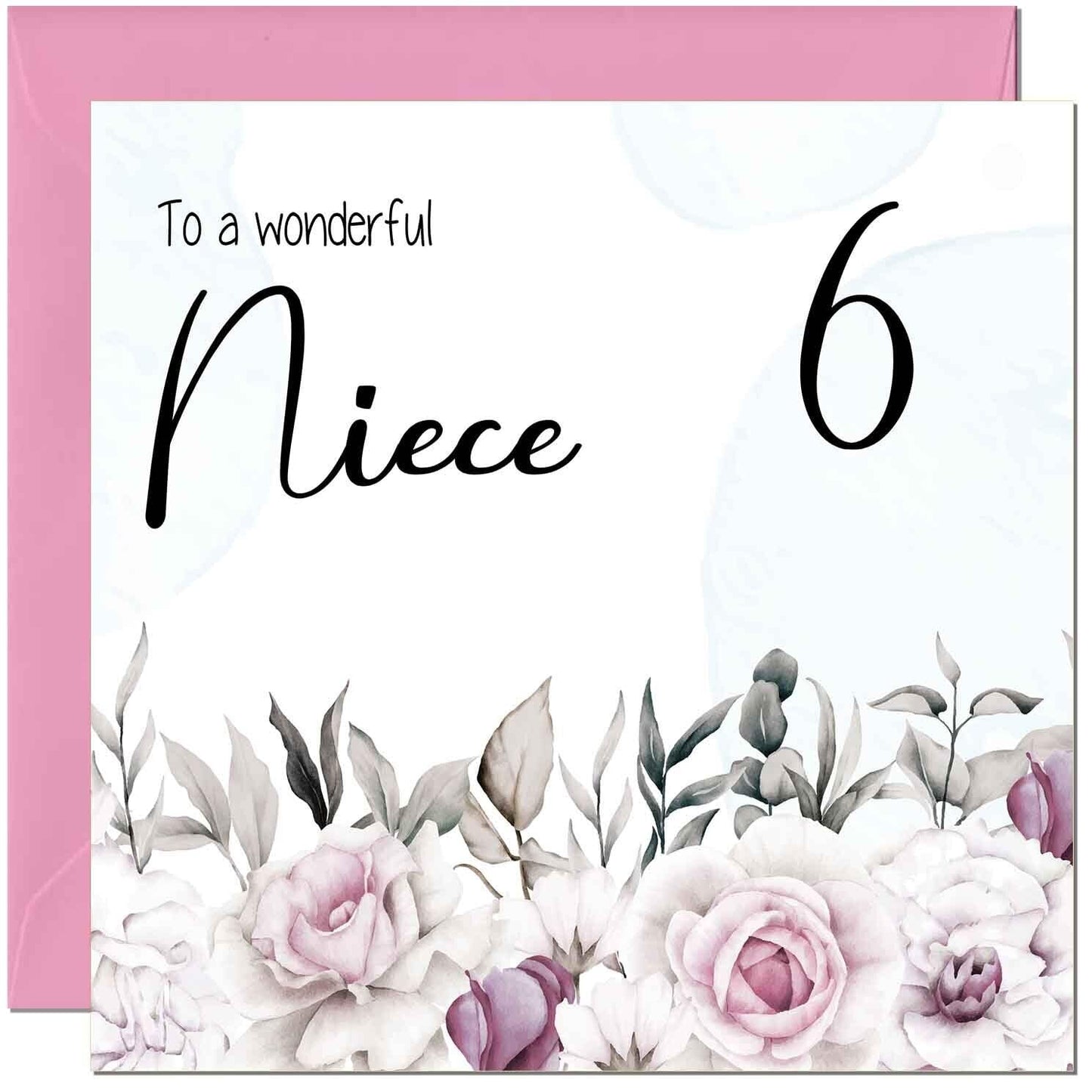 Niece's Birthday Card for Niece Floral Elegant