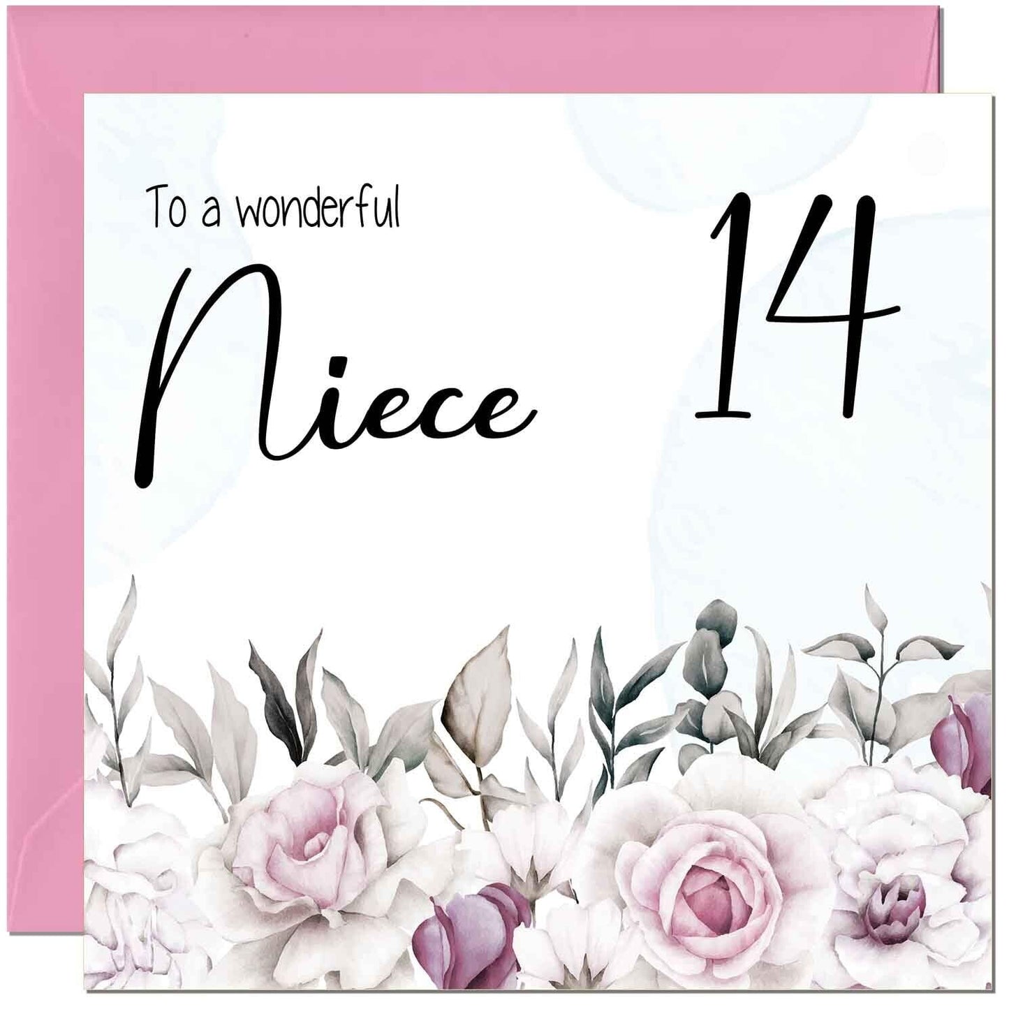 Niece's Birthday Card for Niece Floral Elegant
