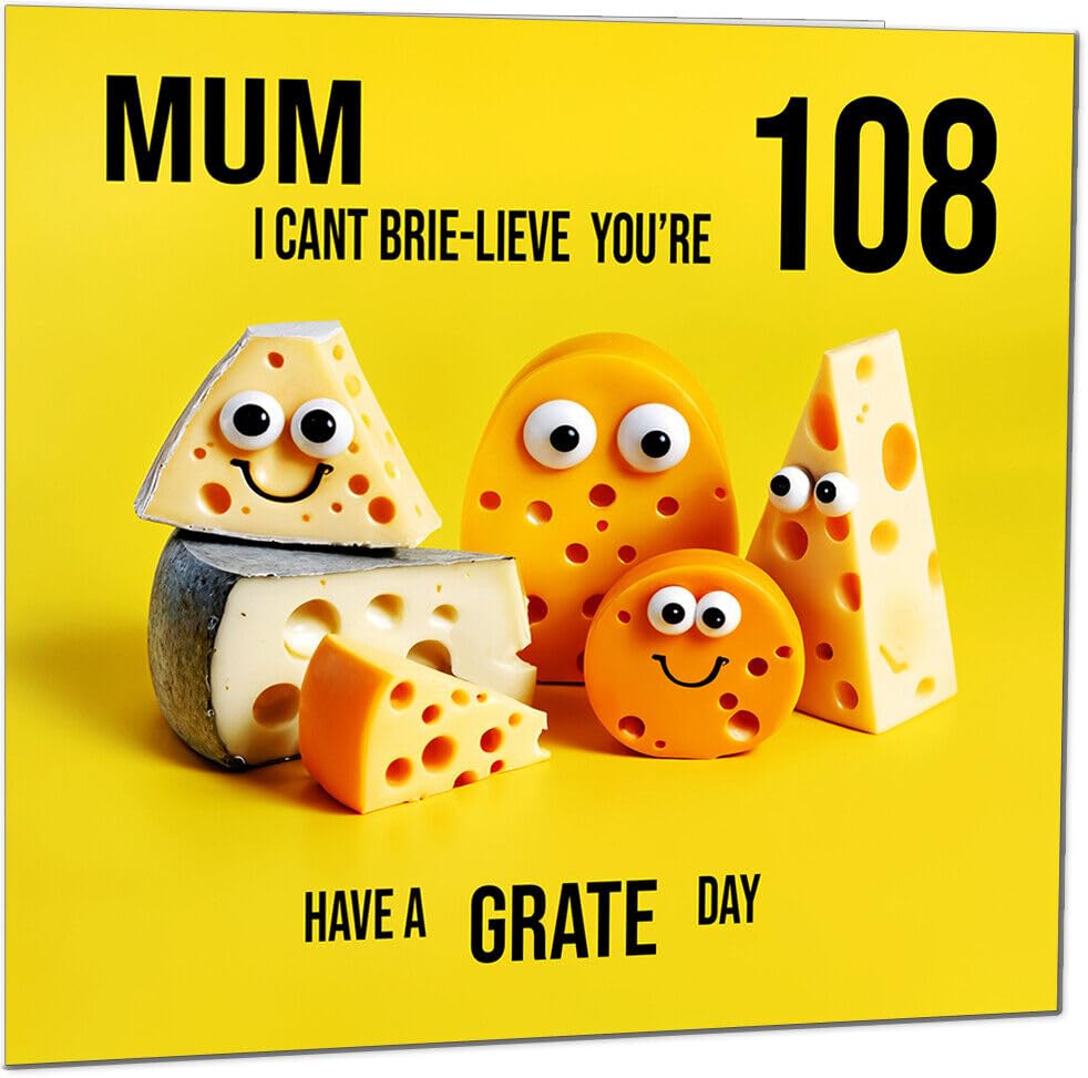 Mum funny Birthday Card for Mother - Cheese Pun Funny Mum's