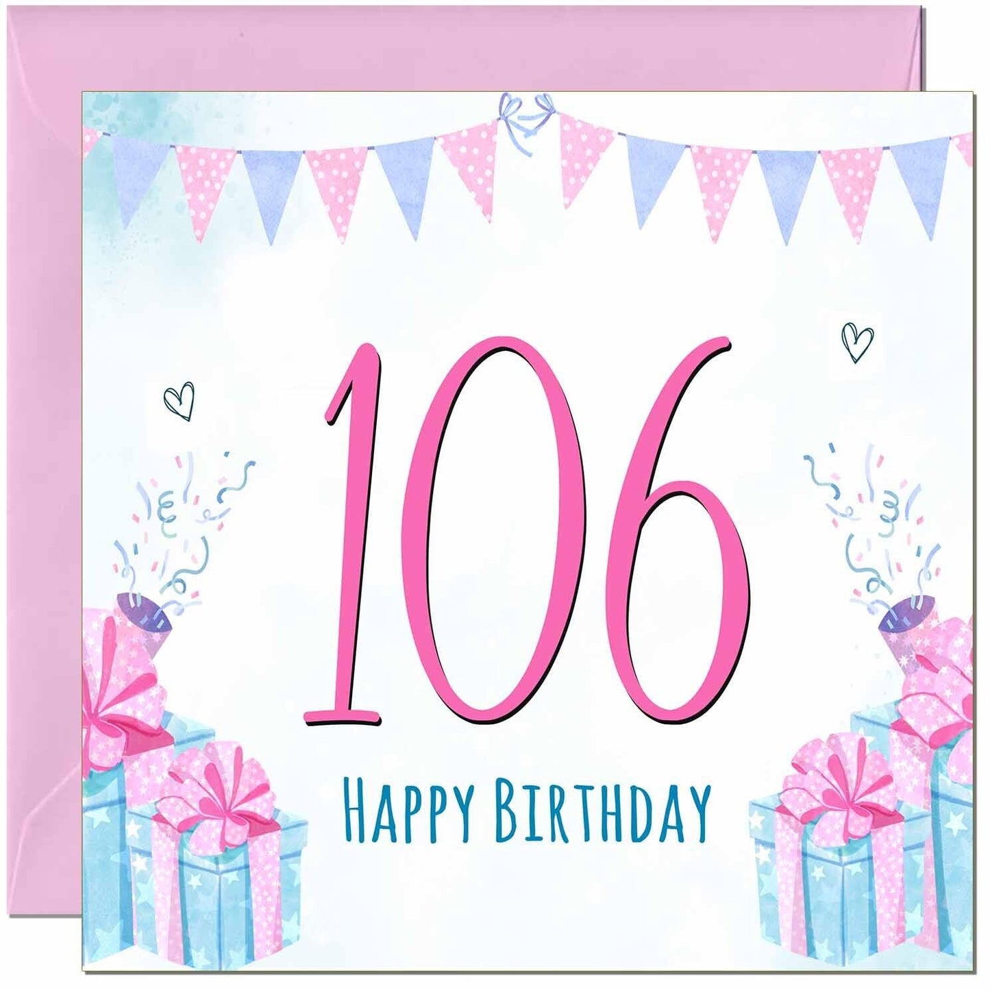 Womens Birthday Card for Ladies Shabby Chic