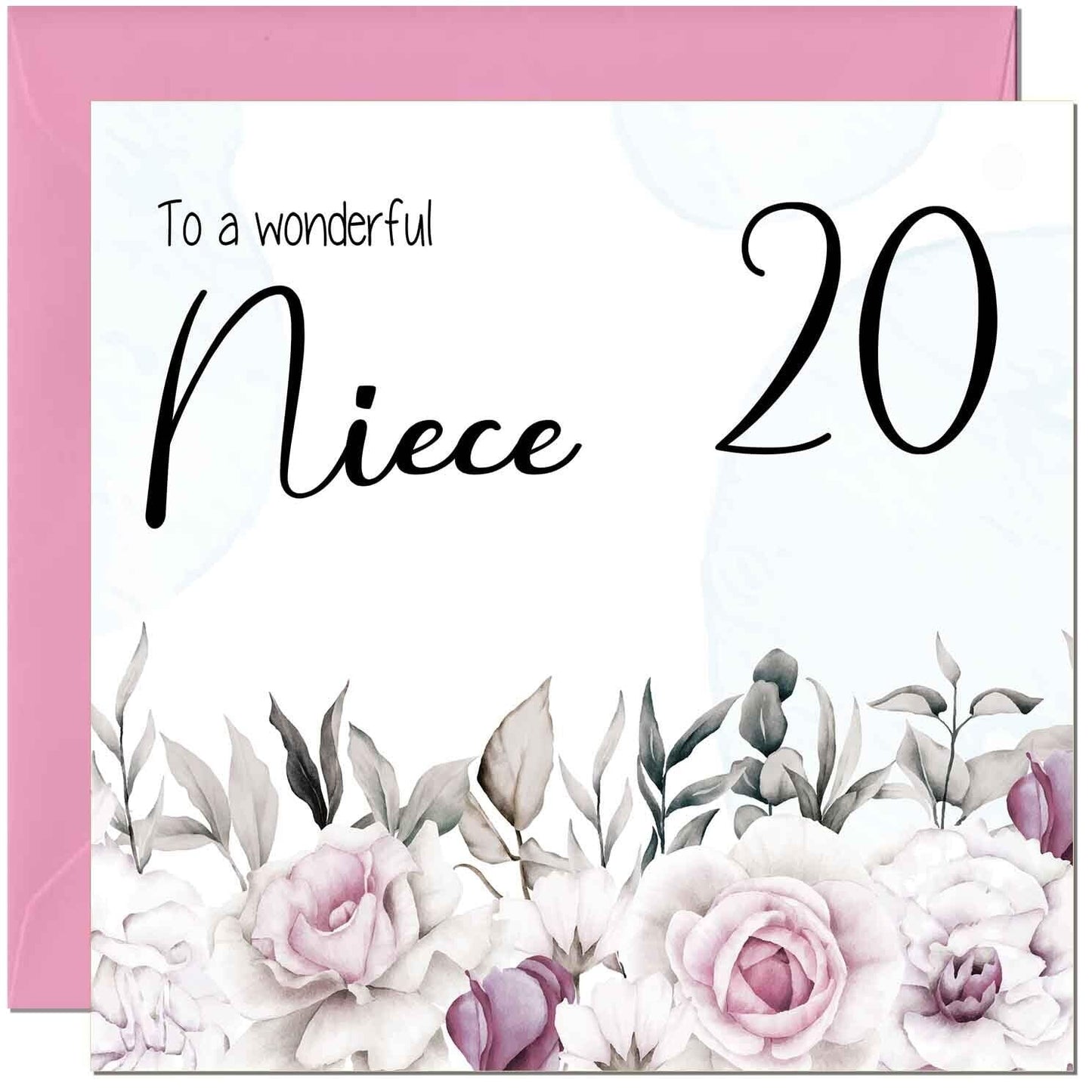 Niece's Birthday Card for Niece Floral Elegant