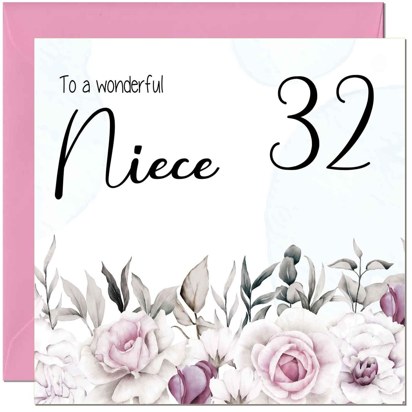 Niece's Birthday Card for Niece Floral Elegant